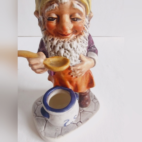 Goebel Co Boys Adorable Gnome Sam The Gourmet Well 505 Figurine Vintage 1970 - Picture 15 of 16